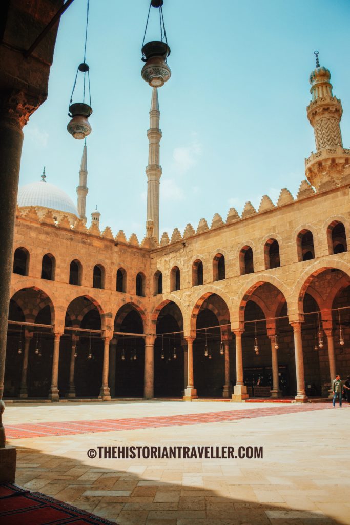 Inner courtyard of Al-Nasie Muhammad Mosque. Part of the blog article Everything you need to know for a perfect detour of the Saladin Citadel