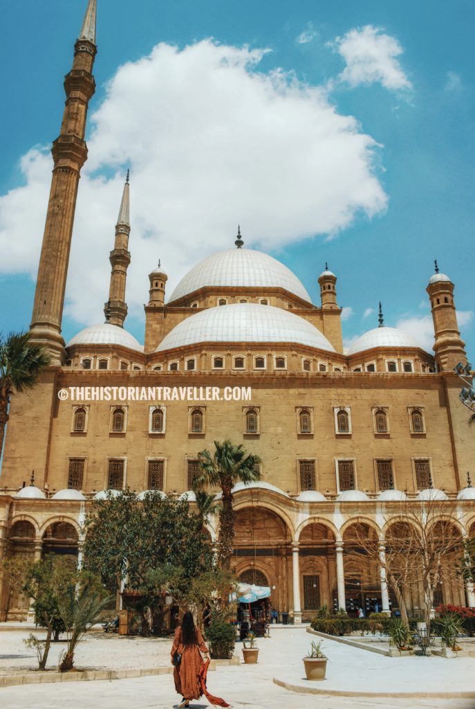 View of the Muhammad Ali mosque from the courtyard