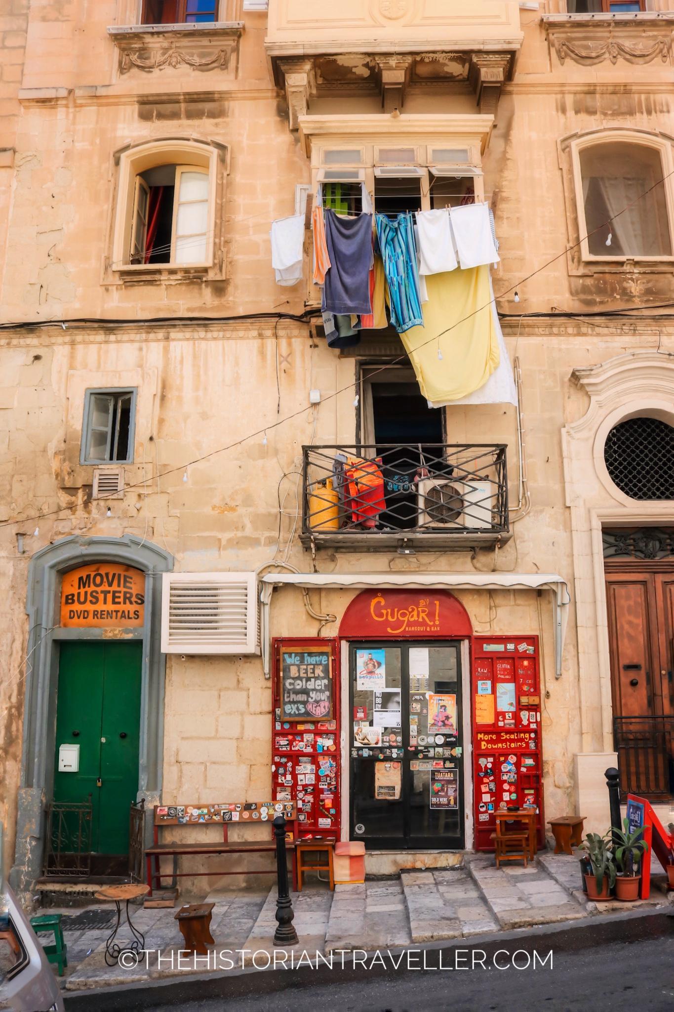 Valletta colourful houses -Malta 6 days itinerary