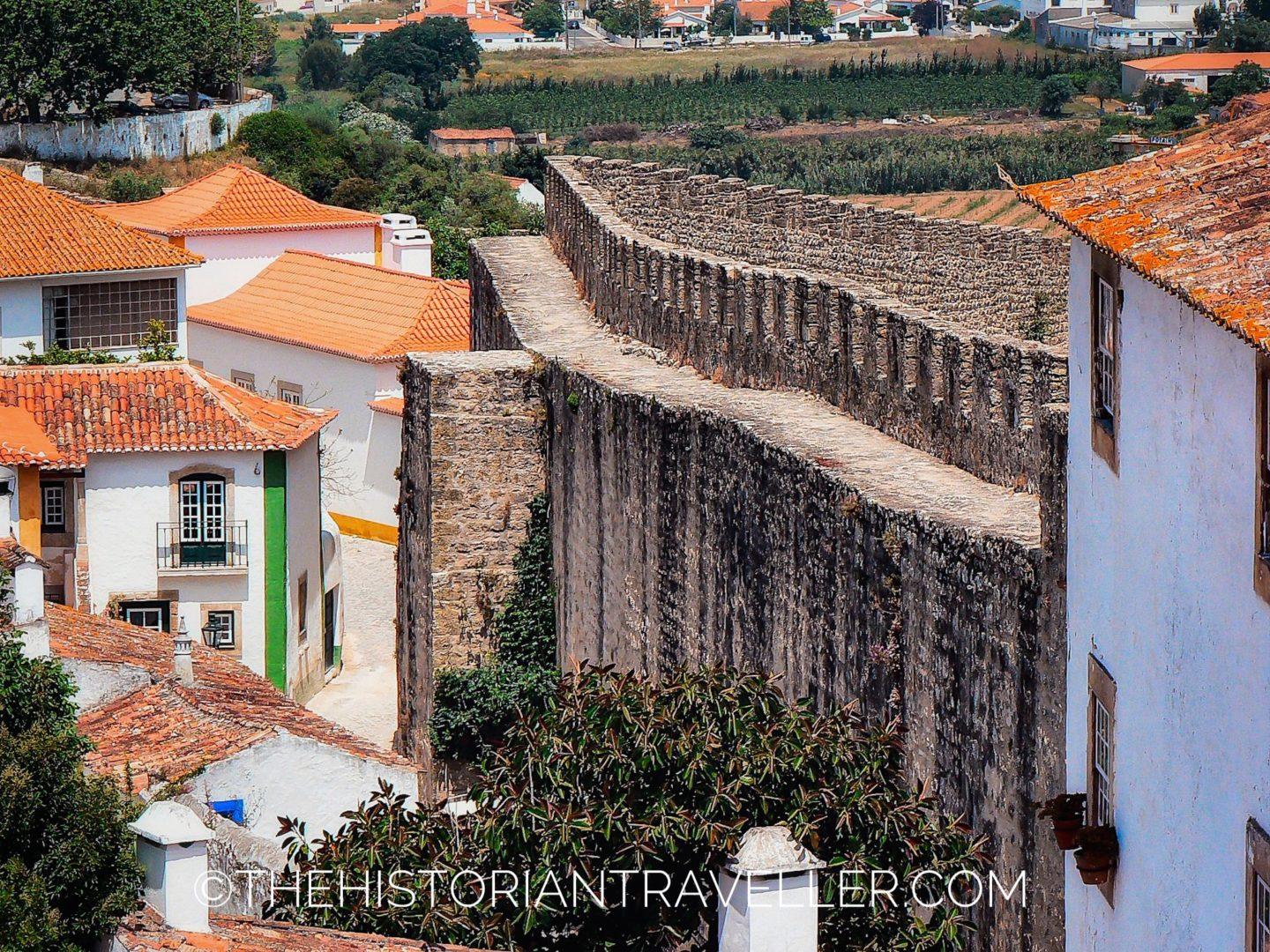 Part of the obidos walls without railing