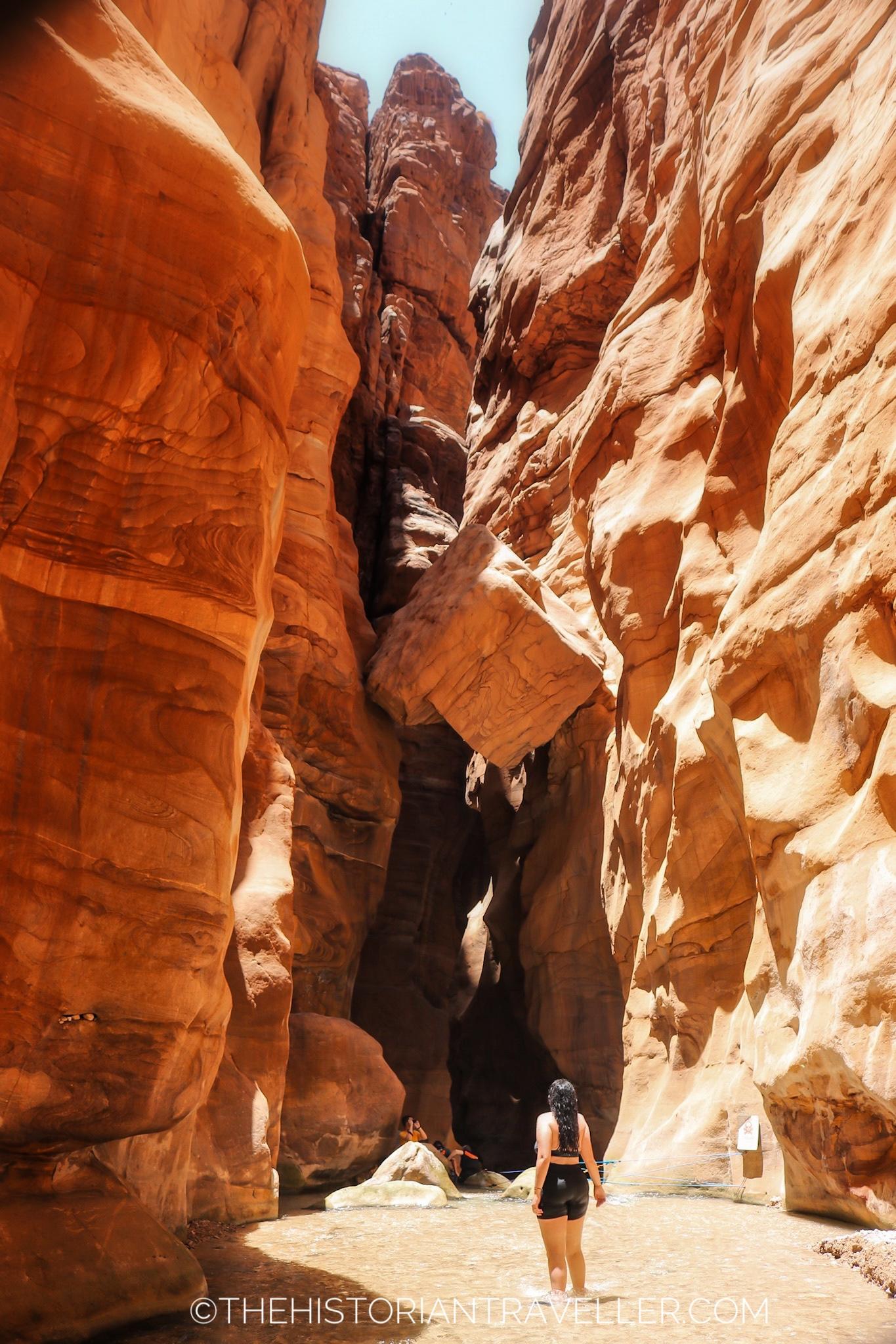 Guide to Wadi Mujib Jordan - Final part of the Siq Trail