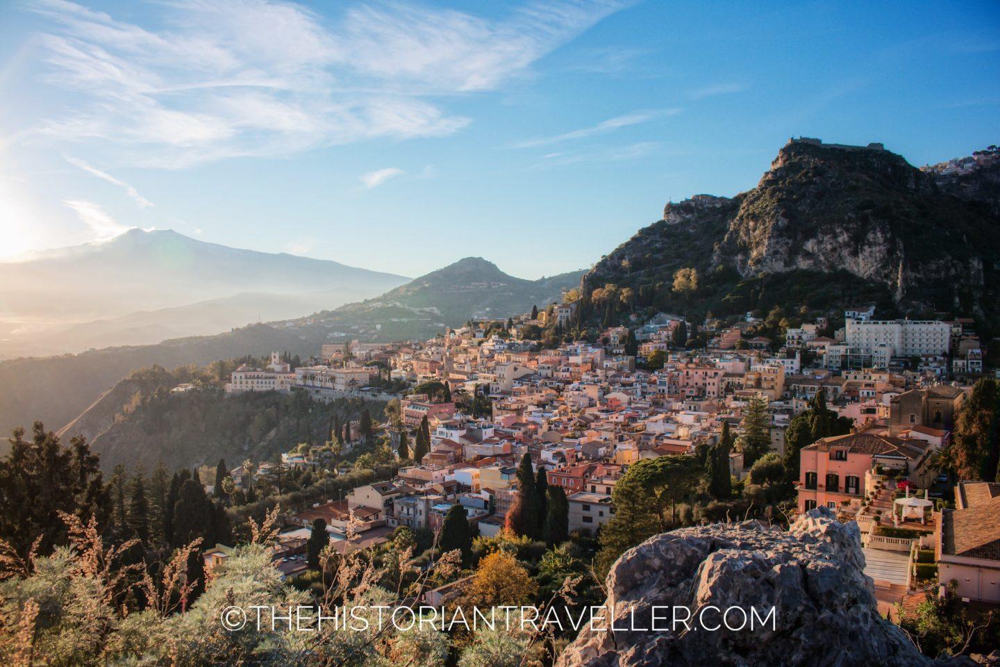 East Sicily Itinerary - View of Taormina from the Ancient Theatre