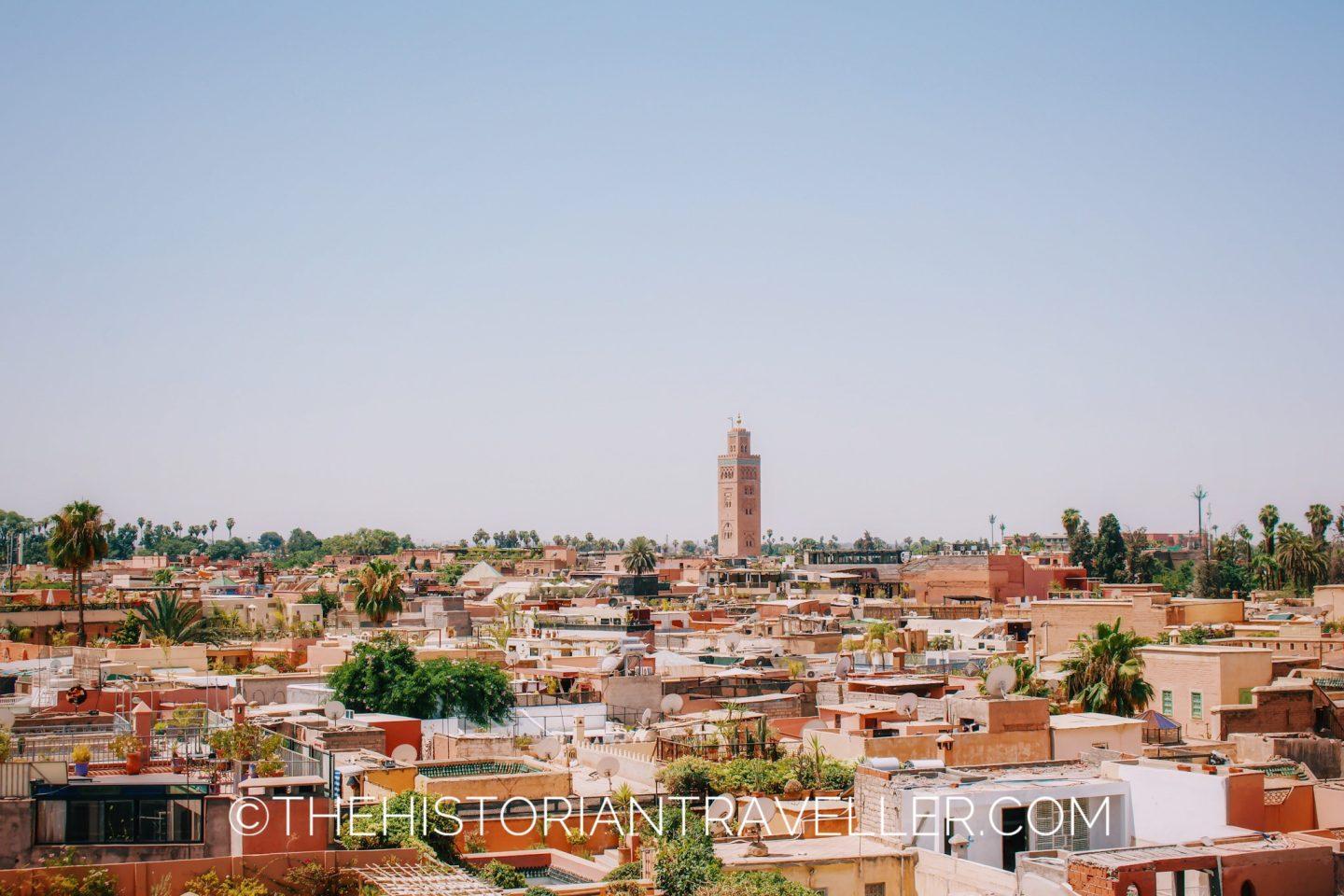 Morocco 10 day itinerary- view of the Marrakech medina