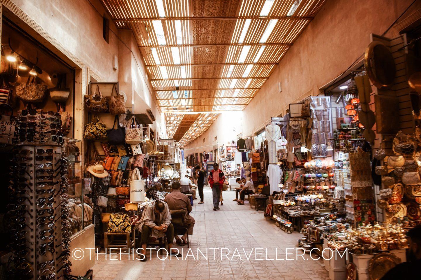 things to do in marrakech - View of the Souk Semmarine